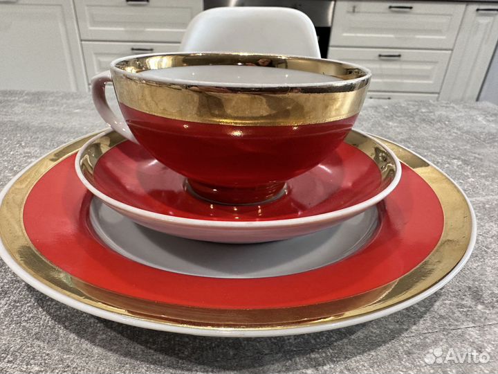 Чайные тройки фарфор
