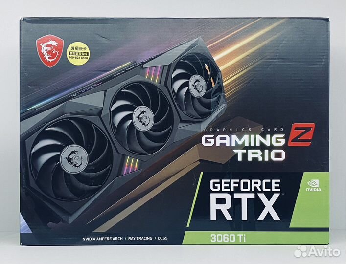Видеокарты Msi rtx 3060 ti gaming z trio