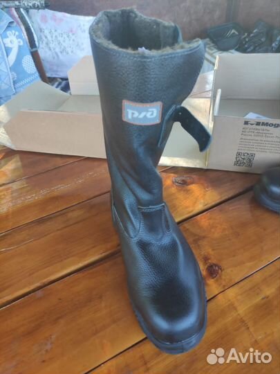 Сапоги мужские зимние кожаные