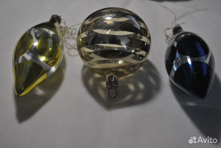 Елочные игрушки глинка 3 шт