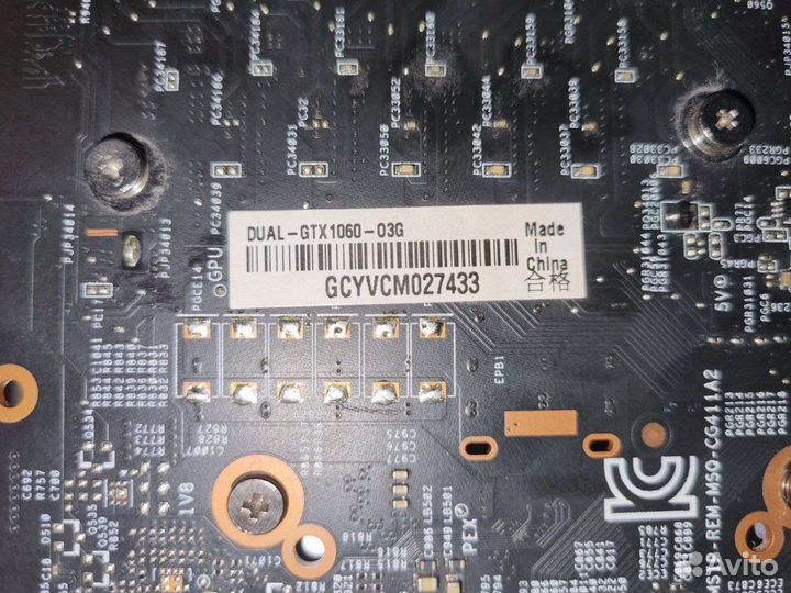 Видеокарта Asus Dual GeForce GTX 1060 3Gb