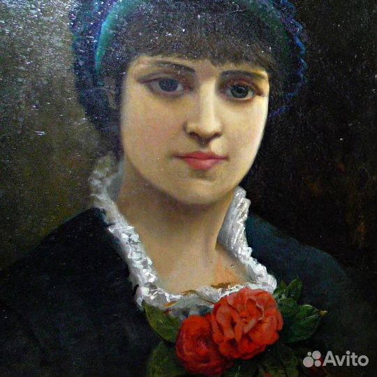 Картина.19 век.Agapit Stevens.Бельгия.Портрет