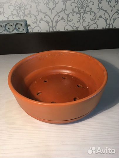 Горшок для цветов керамика (2 цвета)