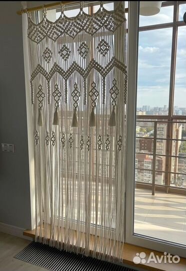 Штора макраме