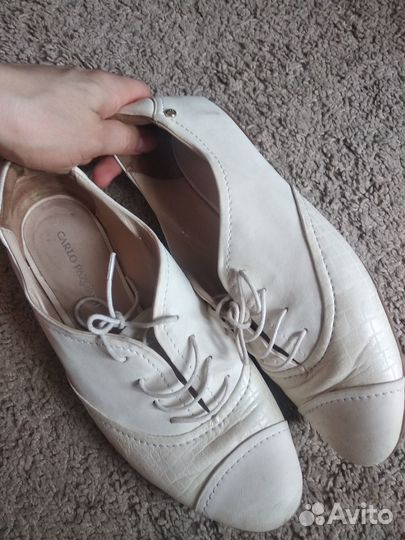 Туфли кожа Карло Пазолини 39 р