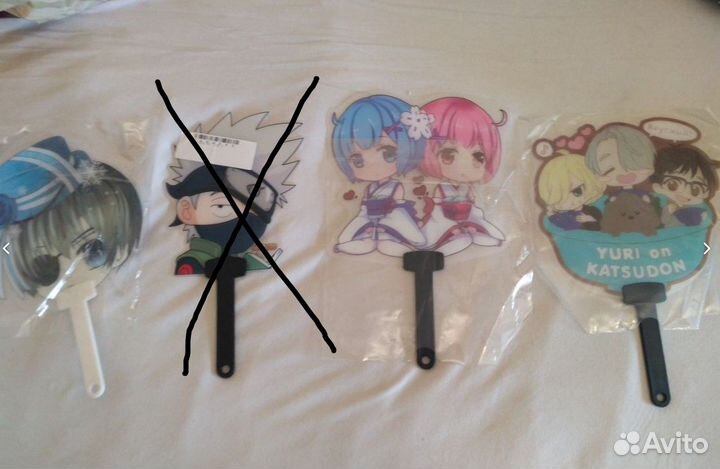 Аниме фигурки,веера, брелок, коврик для мыши