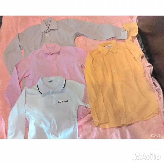 Рубашки белые и другие-для мальчика от 5до 14 лет