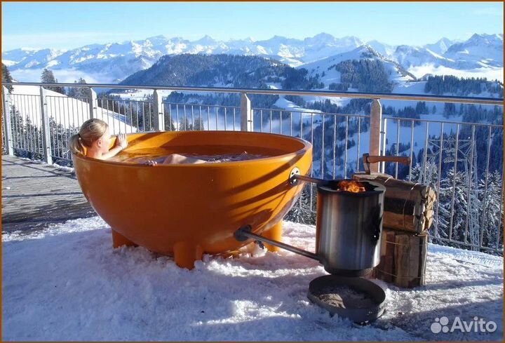 Термо купель из стеклопластика DutchTub с печкой