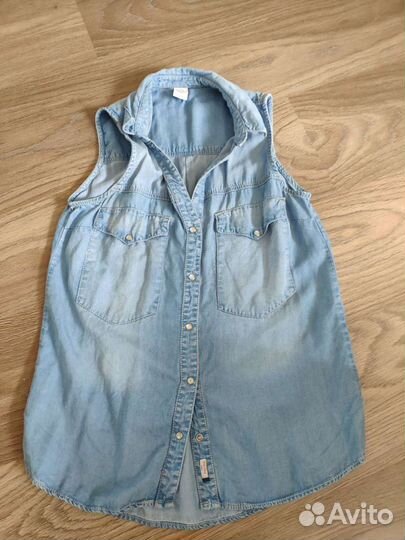 Bershka рубашка 44-46 р х/б