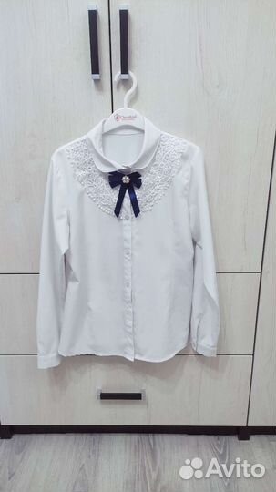 Блузка белая школьная