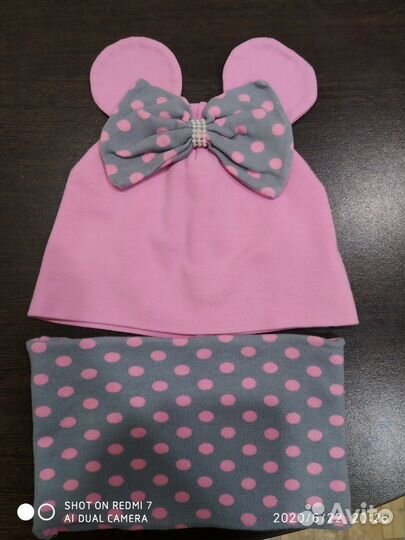 Комплект шапка, снуд