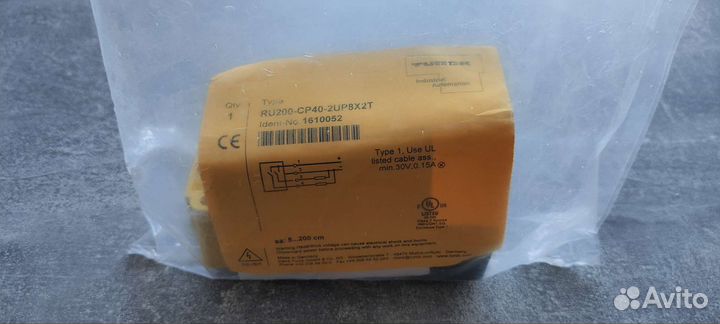 Ультразвуковой датчик turck RU200-CP40-2up8x2t