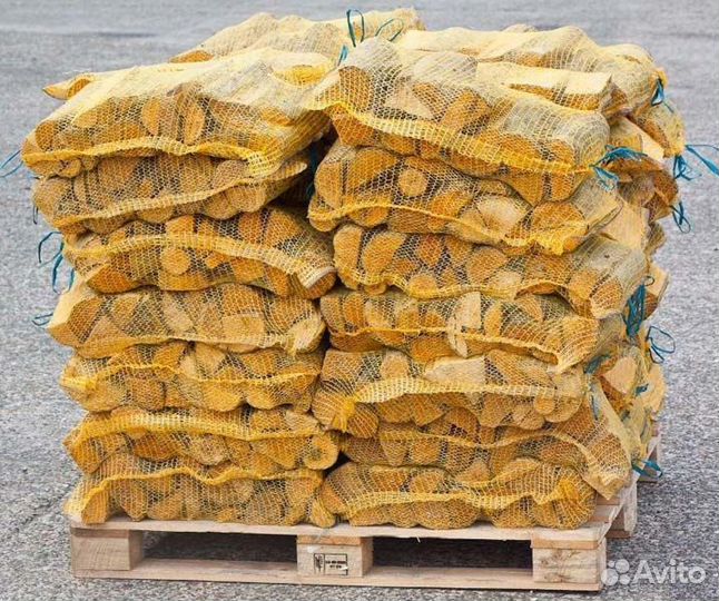 Дрова в сетках