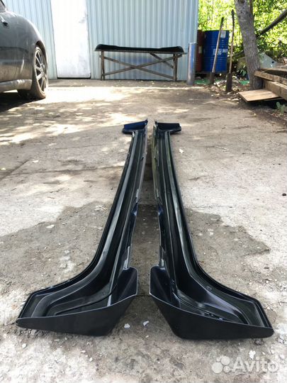 Накладки на пороги Sport для Mazda 3