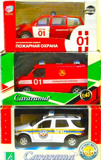 1/43-Россия, автомобили экстренных и гор. служб