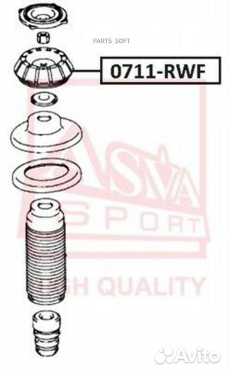 Asva Опора амортизатора перед прав/лев
