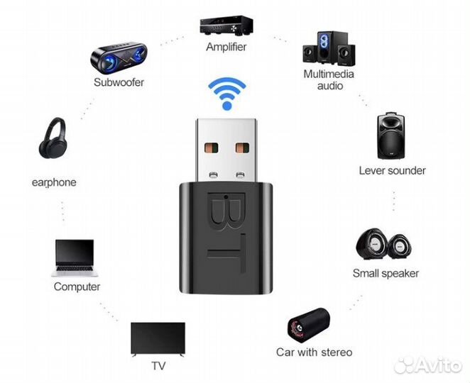Bluetooth aux адаптер usb 3.5