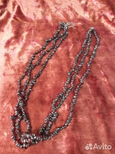 Бусы гранатовые камень гранат СССР