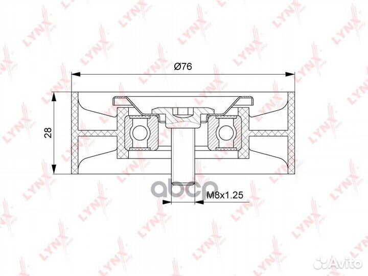 Ролик обводной навесного оборудования PB7218 LY