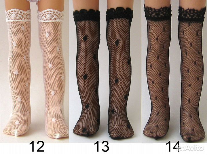 Чулки для куклы Паола Рейна разные цвета