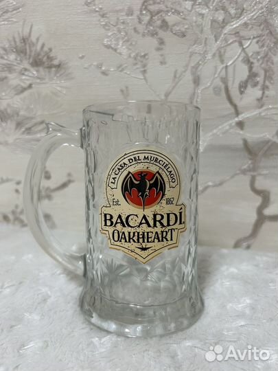 6 стаканов/кружек Bacardi Oakheart 35cl