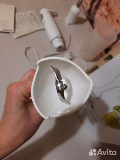 Рабочий 550 W Philips HR 1601 блендер погружной