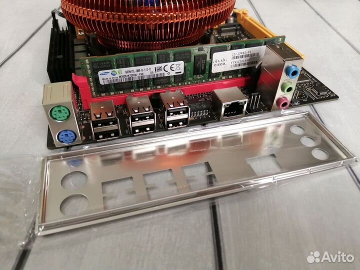 Комплект xeon E5-2630v2 + X79 + 16gb + кулер