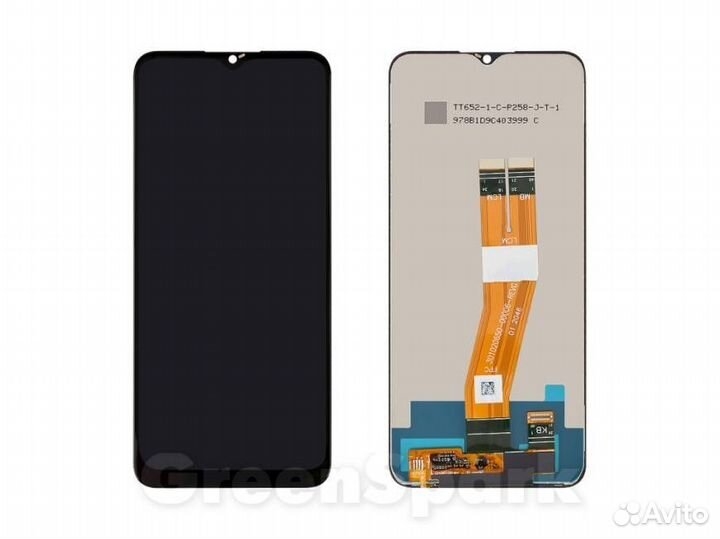 Дисплей для Samsung A035F Galaxy A03 +тач черный