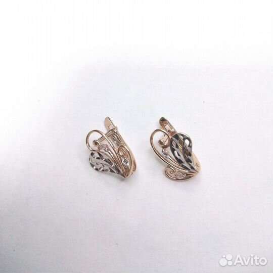 Серьги золотые