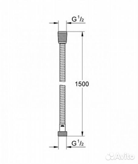 Душевой шланг grohe 45973000