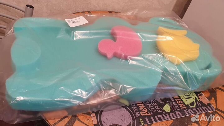 Губка для купания детей. Зелёная