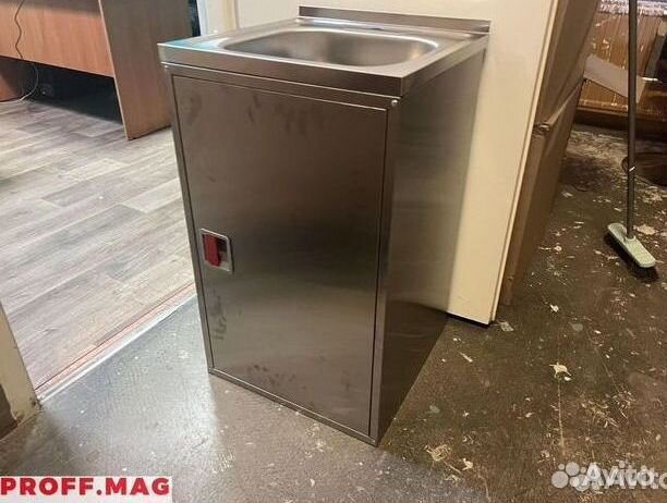 Тумба из металла с мойкой OI818