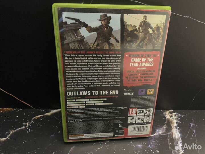 Red Dead Redemption goty Xbox