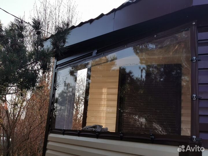 Мягкие окна - ветрозащита для веранды и беседки