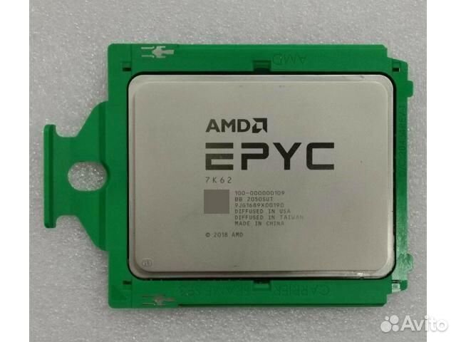 AMD Epyc 7K62 48 ядра 2.6-3.3Ghz 192mb 240w