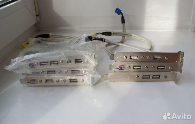 Выносные планки USB на заднюю панель