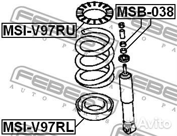 Втулка заднего амортизатора