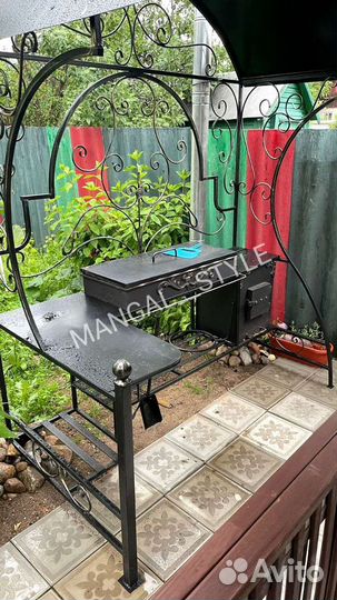 Мангал с крышей