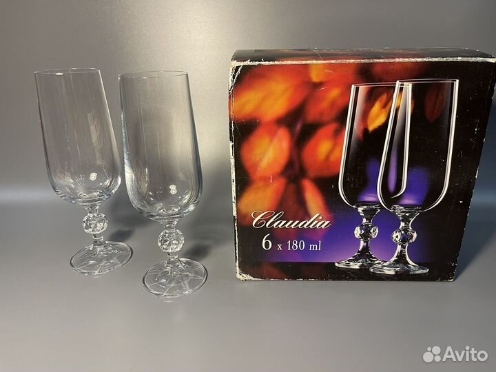 Бокалы для шампанского богемия