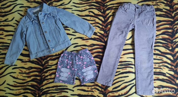Вещи пакетом для девочки, размер 116-122