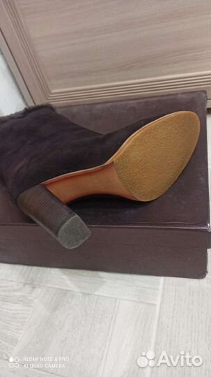 Сапоги Зимние. Натуральная замша-мех. Размер 36