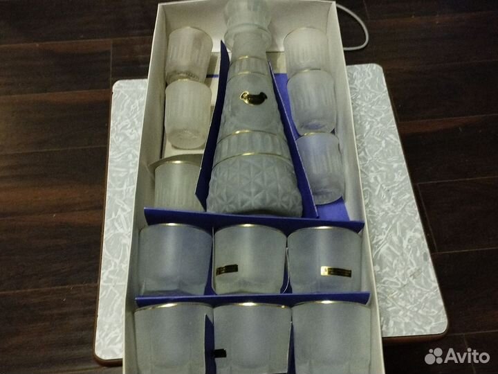 Набор из 13 предметов. Гусь хрустальный