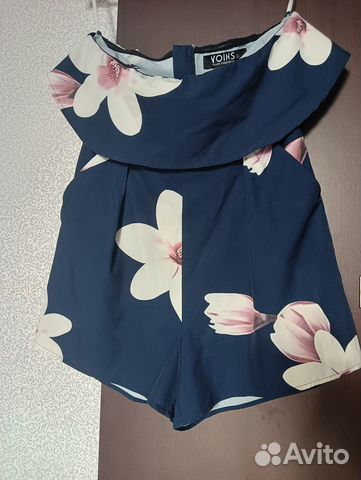 Ромпер с открытыми плечами