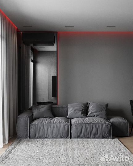 Диван в стиле лофт. hilton