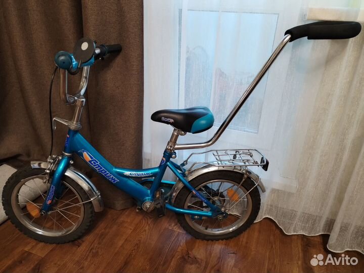 Детский велосипед с ручкой бу