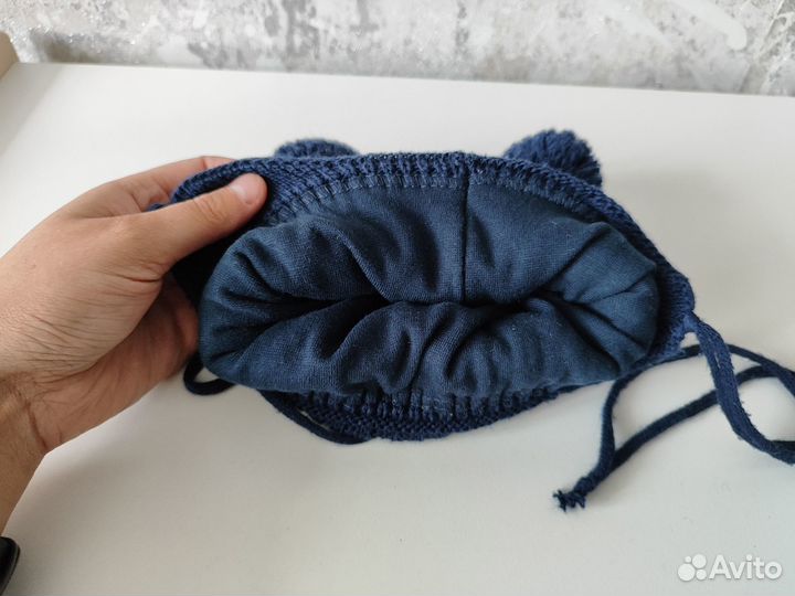 Шапка вязаная демисезонная 44-47р