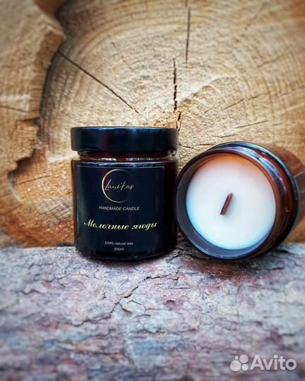 Ароматическая свеча из кокосового воска