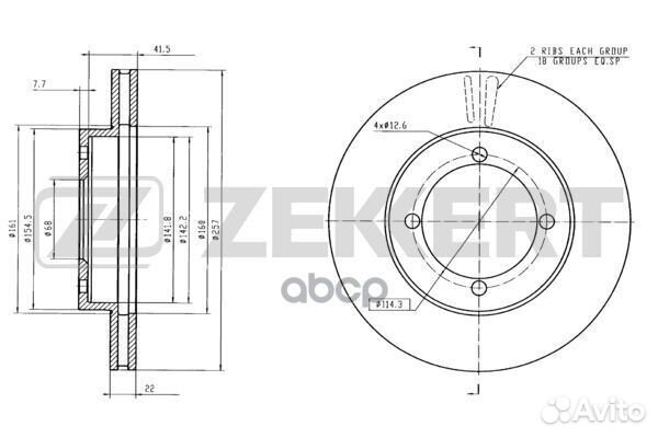 Диск торм. перед. Nissan Almera (N16) 00- Prim