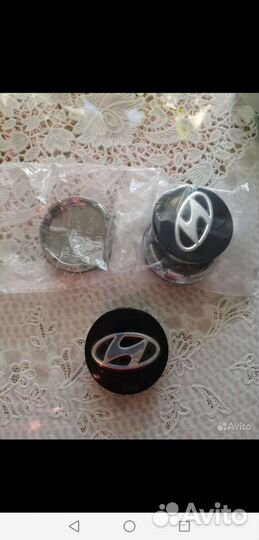 Заглушки на литые диски Hyundai Accent