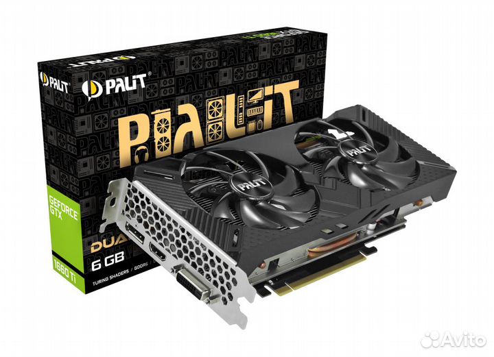 Palit GTX1660Ti dual OC 6GB gddr6 192bit DVI hdmi